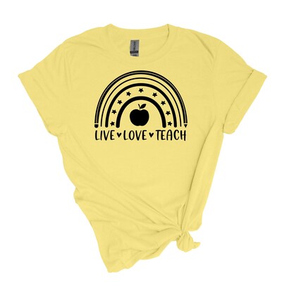 Live 🌷 Love ❣️ Teach 👩‍🏫 - Adult Unisex Soft T-shirt - image3